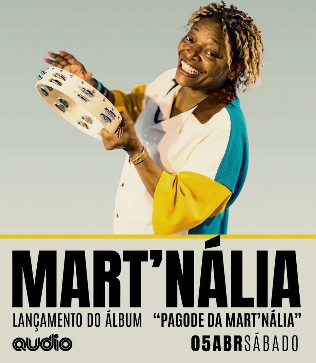 [LISTA VIP] Mart’nália na AUDIO – Lançamento do Álbum "Pagode da Mart’nália"