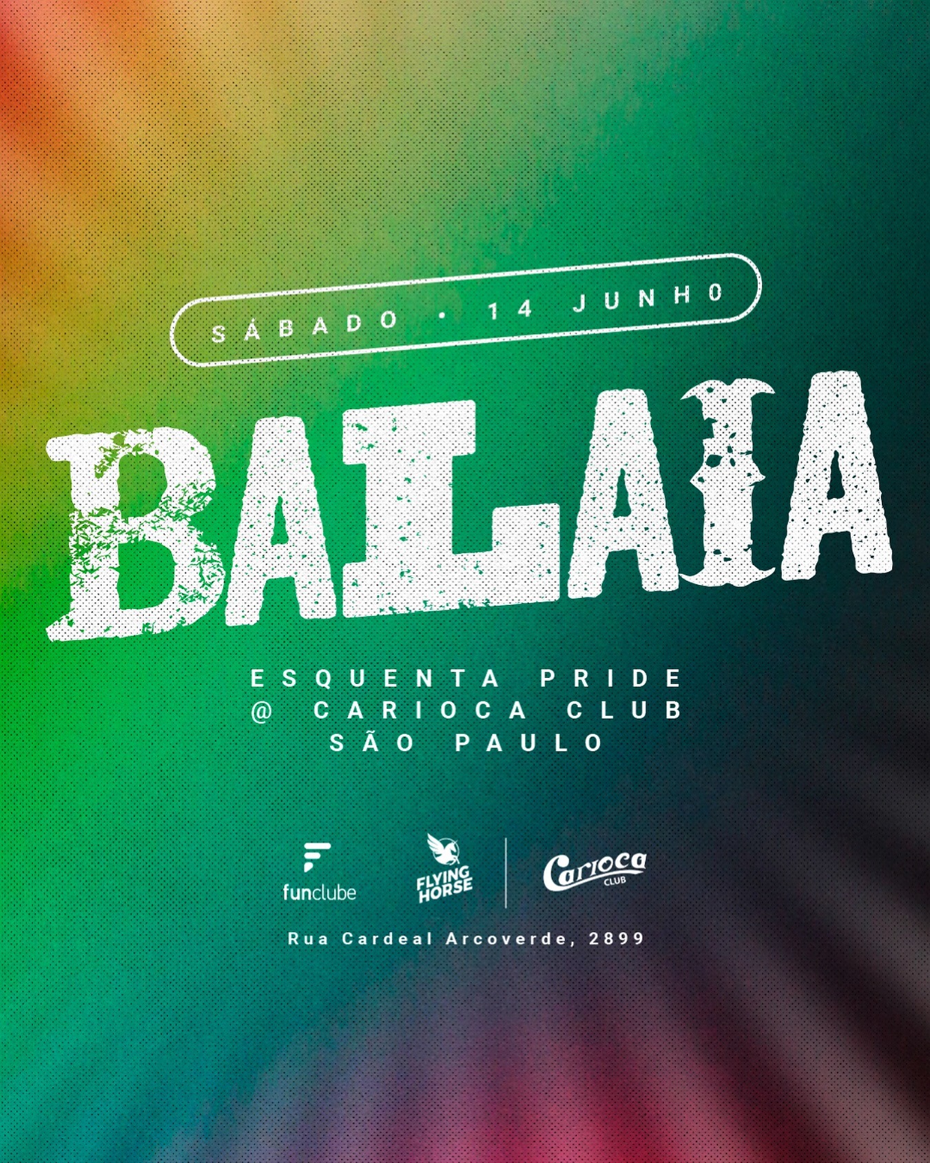 [CORTESIA] Balaia – Esquenta Pride | Carioca Club | 14/06/2025