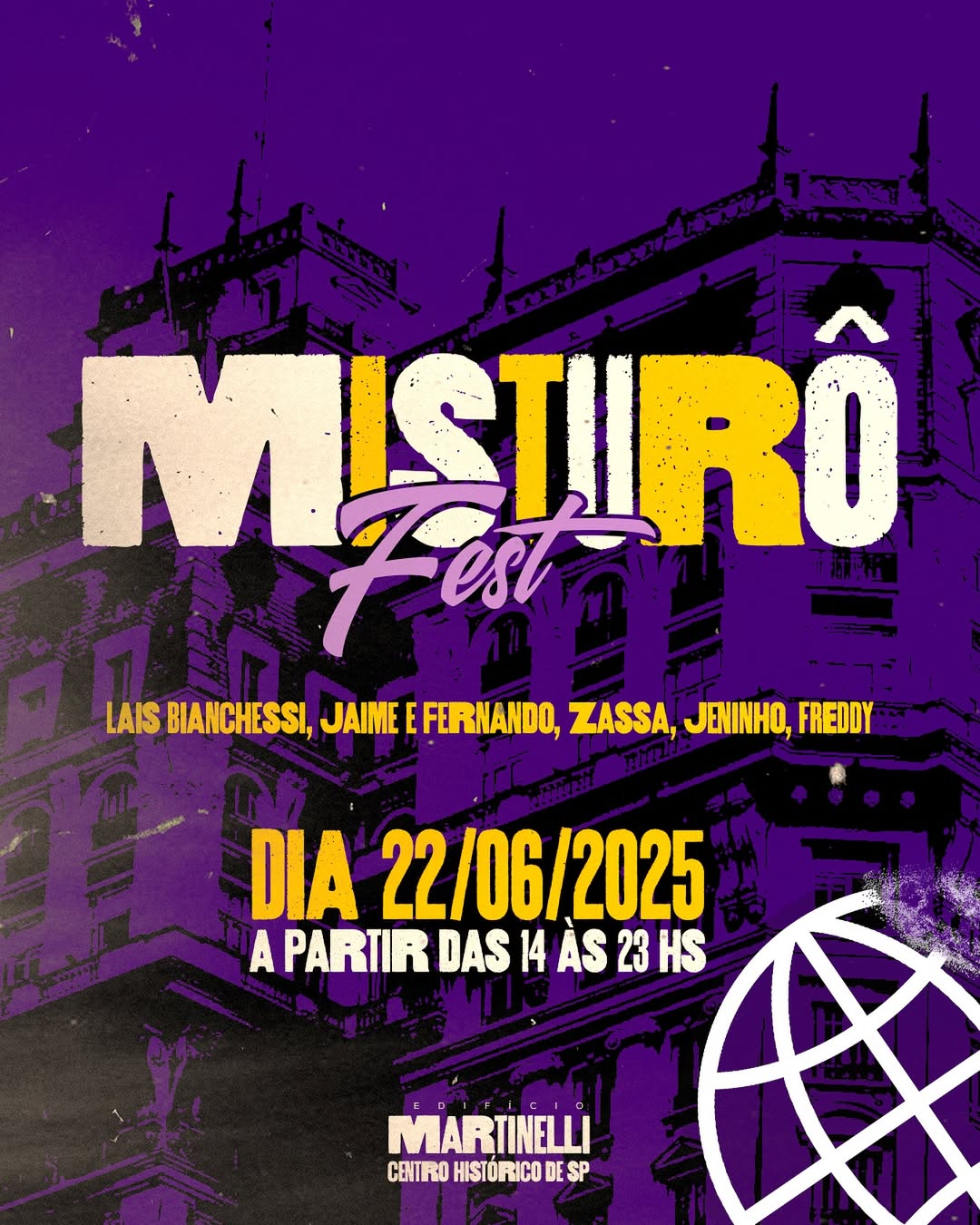 [CORTESIA] MISTURÔ FEST | EDIFÍCIO MARTINELLI | 22/06/2025