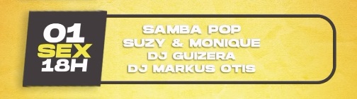 [LISTA VIP] Samba Pop | Motirô Bar | 01/08/2025