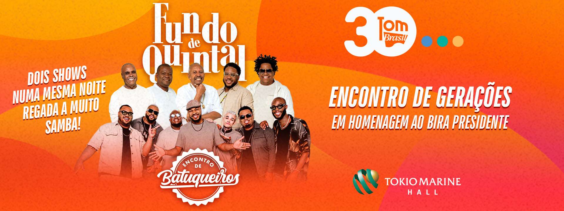 [DESCONTO] Fundo de Quintal + Encontro de Batuqueiros | Tokio Marine Hall | 13/09/2025