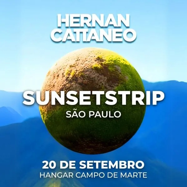 [DESCONTO] Sunsetstrip SP com Hernán Cattáneo | Hangar Campo de Marte | 20/09/2025