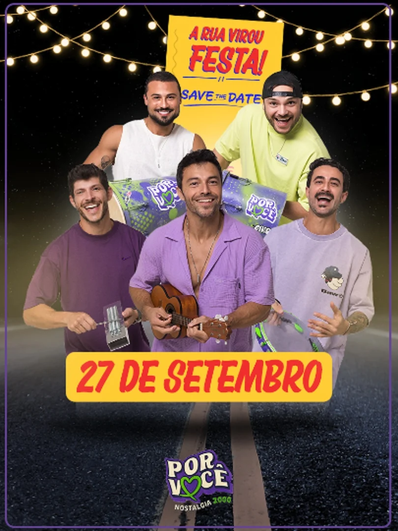 [DESCONTO] Por Você – A Rua Virou Festa | São Paulo | 27/09/2025