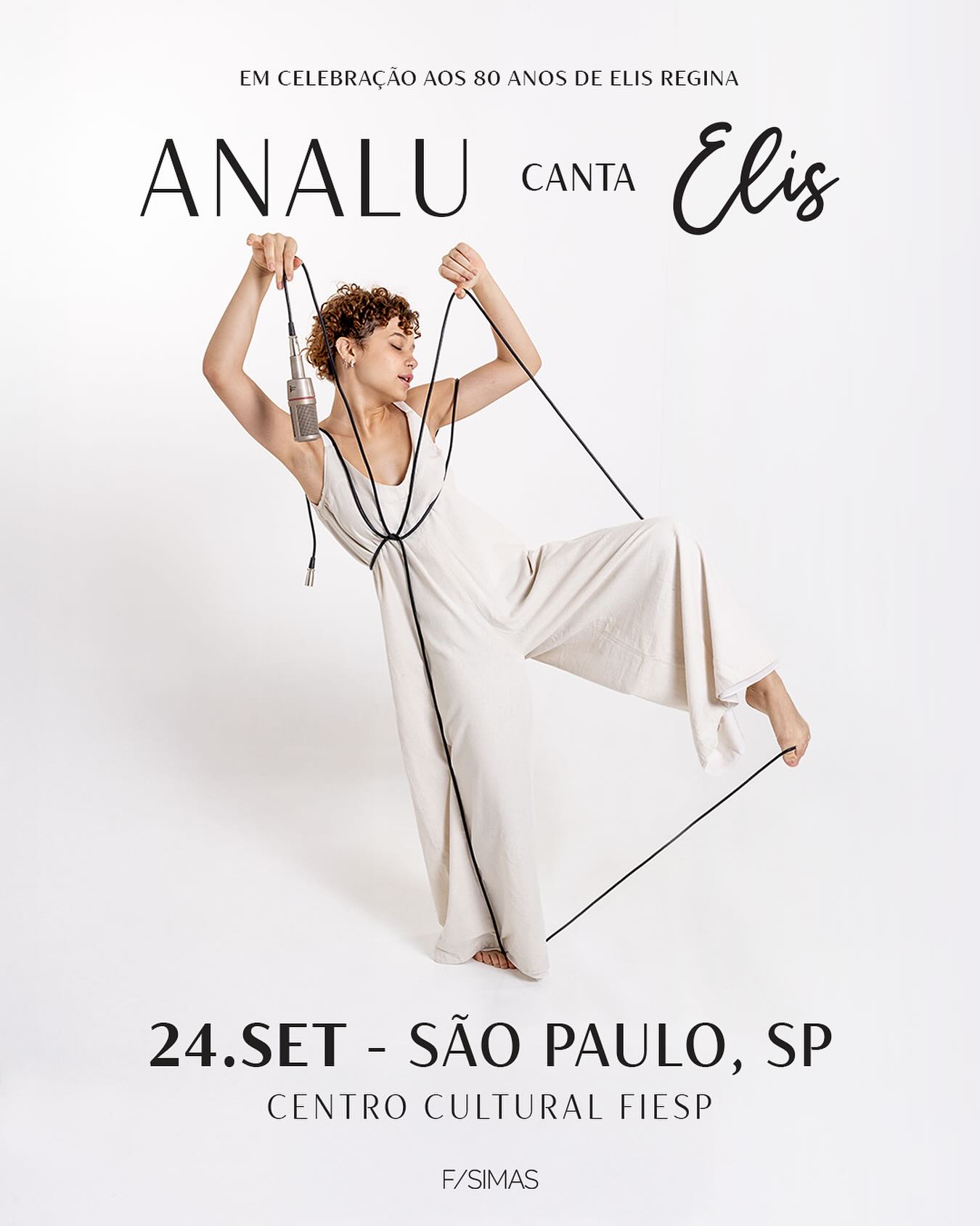 [GRÁTIS] Analu Canta Elis Regina | Centro Cultural FIESP | 24/09/2025