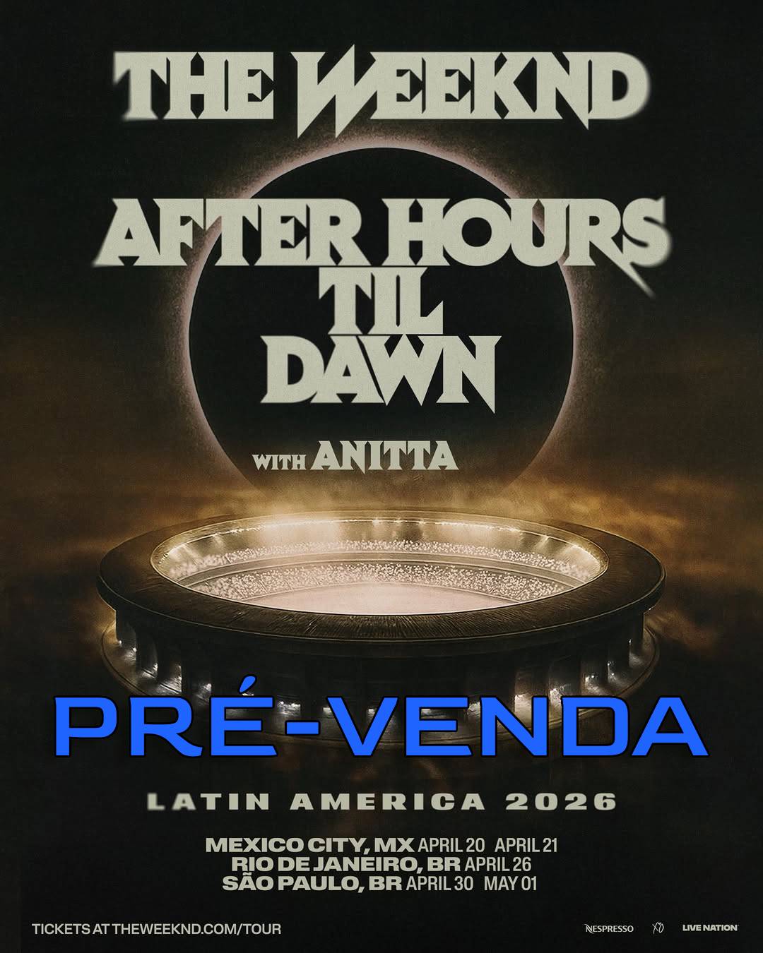 Pré-venda do The Weeknd no Brasil: passo a passo para garantir seu ingresso primeiro