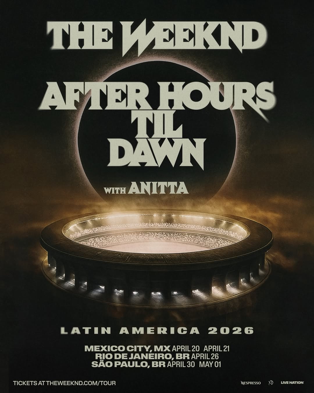 The Weeknd no Brasil em 2026: datas, preços, pré-venda e como comprar
