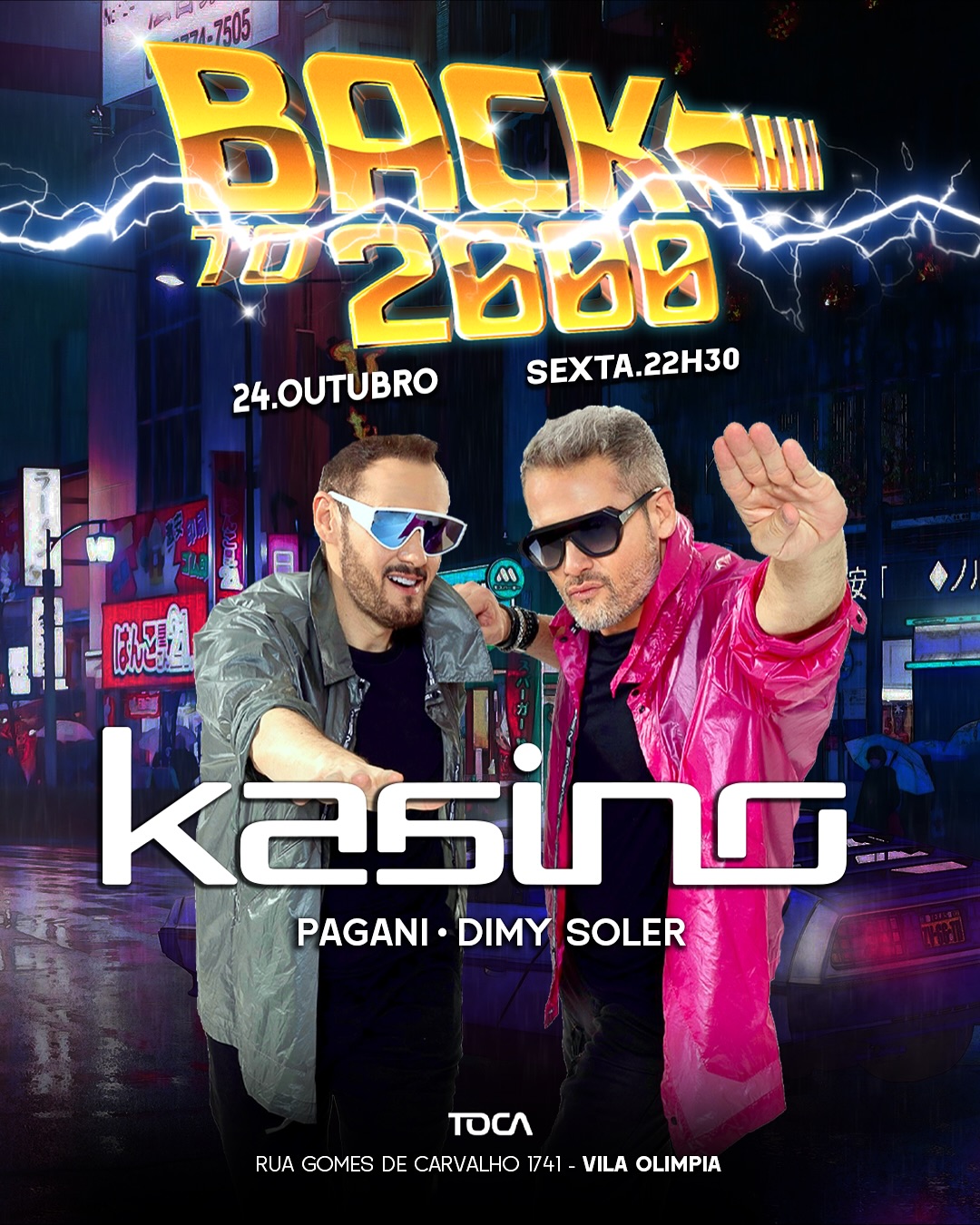 [LISTA VIP] Back to 2000 | Kasino + Pagani + Dimy Soler | TOCA | 24/10/2025