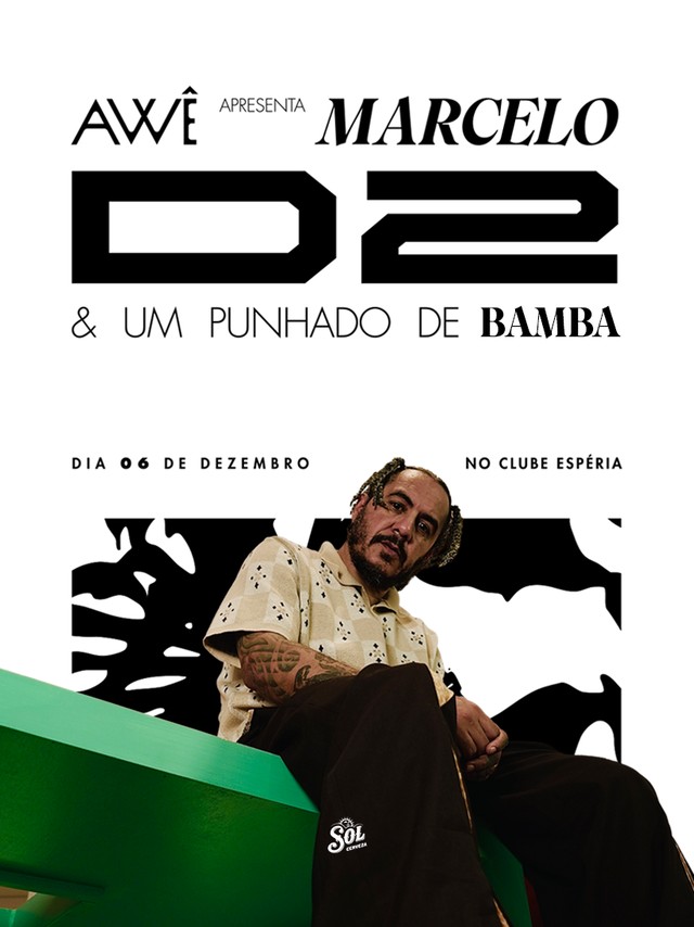[DESCONTO] Marcelo D2 & Um Punhado de Bamba | Bosque do Esperia | São Paulo | 06/12/2025