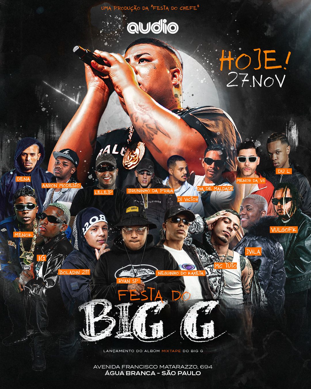 [LISTA VIP] Festa do Big – Lançamento do Álbum Mixtape | Audio | 27/11/2025