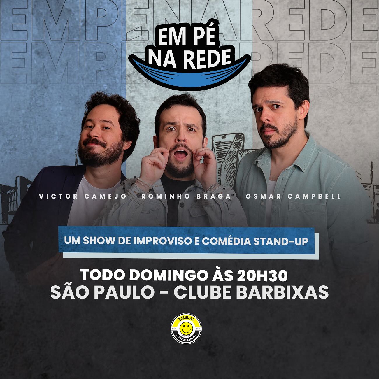 [DESCONTO] Em Pé na Rede | Clube Barbixas | 15/02/2026 a 22/02/2026