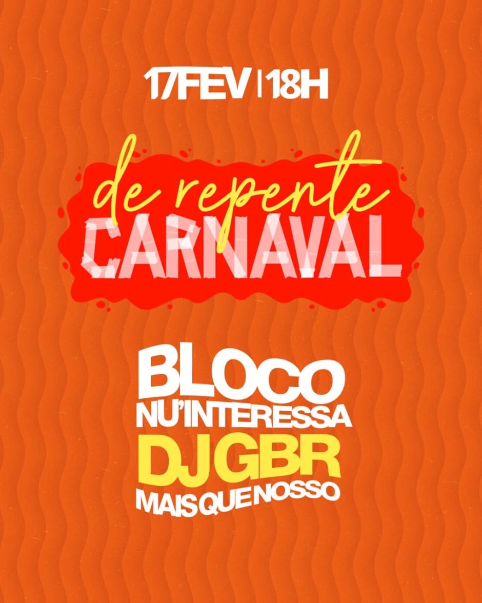 [LISTA VIP] De Repente – Carnaval | Casa Aragon | 17/02/2026