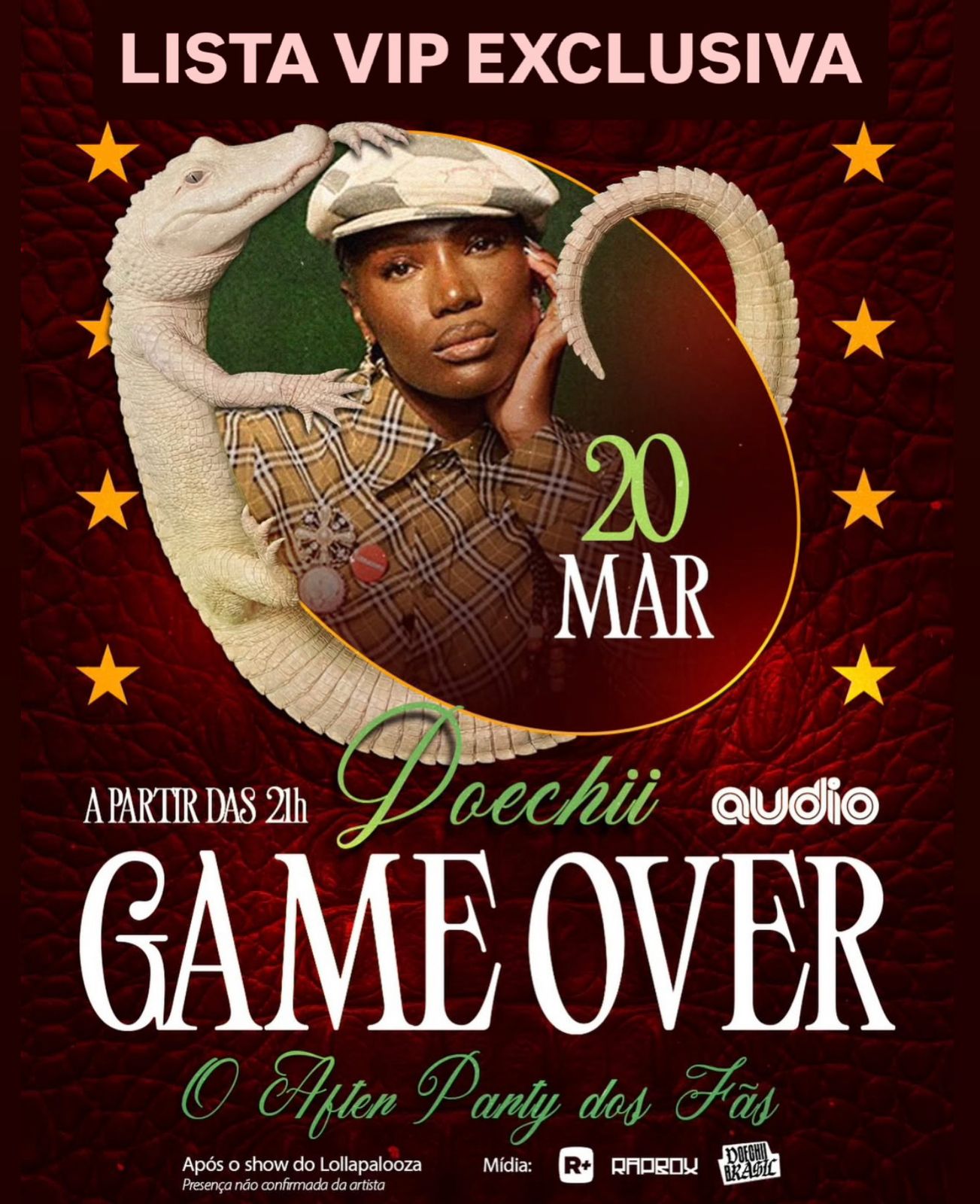[LISTA VIP] Doechii After Party | Audio | 20/03/2026