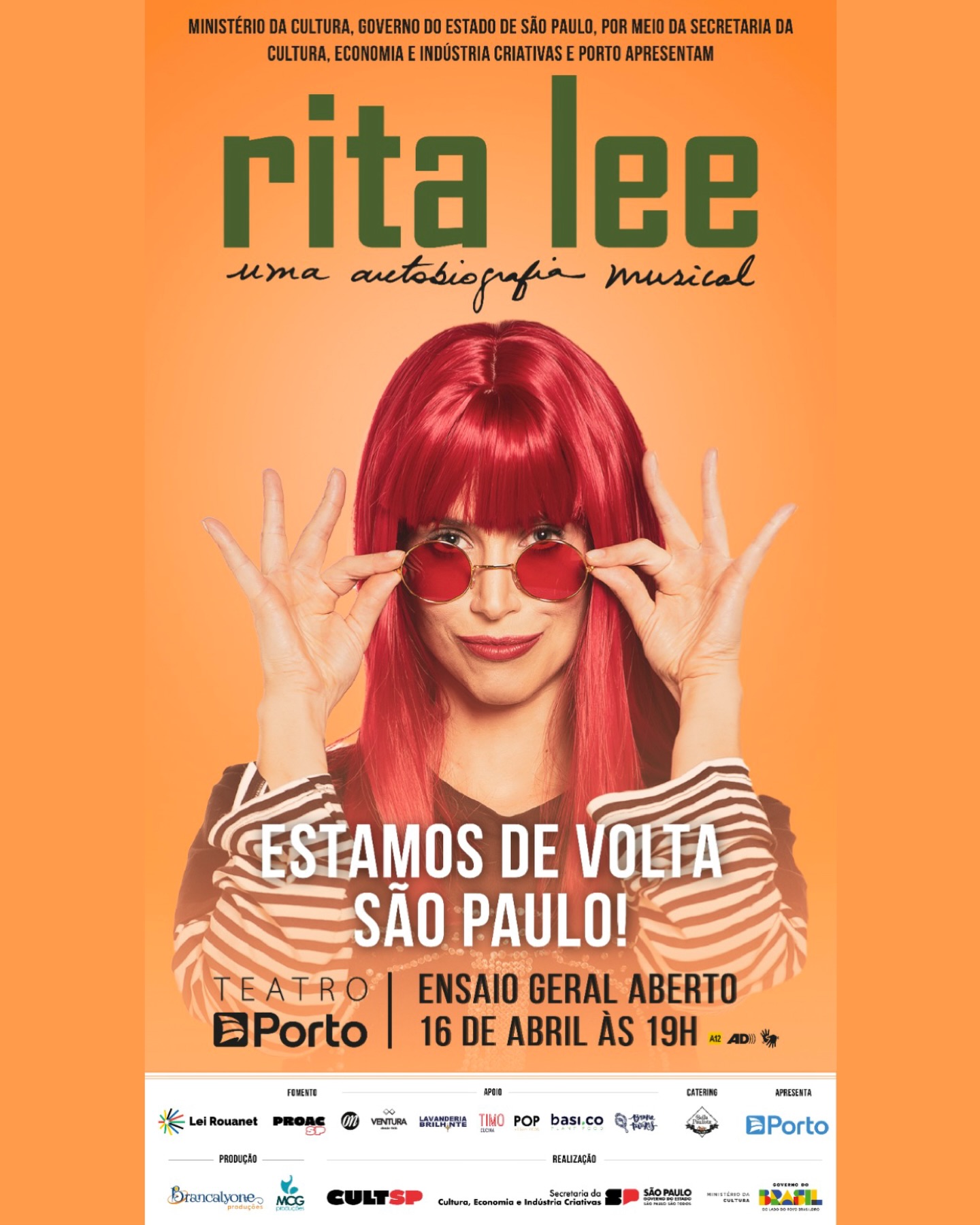[CORTESIA] Rita Lee: Uma Autobiografia Musical | Teatro Porto | 16/04/2026