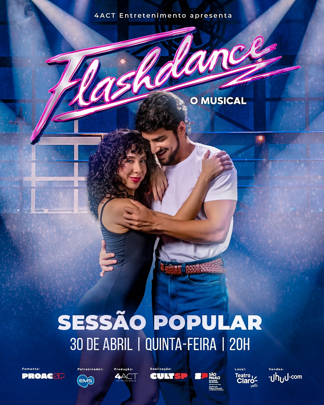 [DESCONTO] Flashdance | Teatro Claro Mais | Quinta-feira às 20h