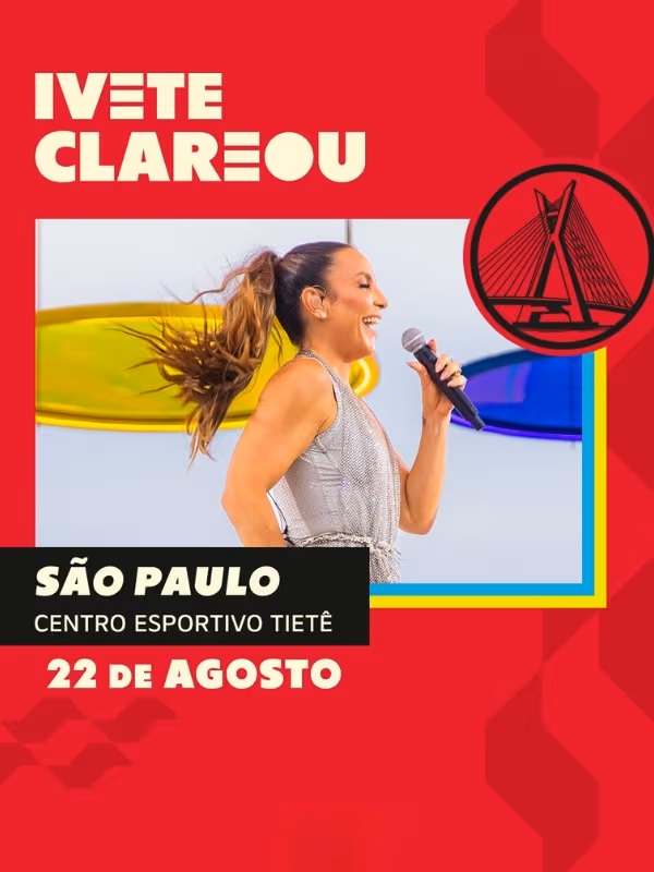 [DESCONTO] Ivete Sangalo | Centro Esportivo Tietê | 22/08/2026