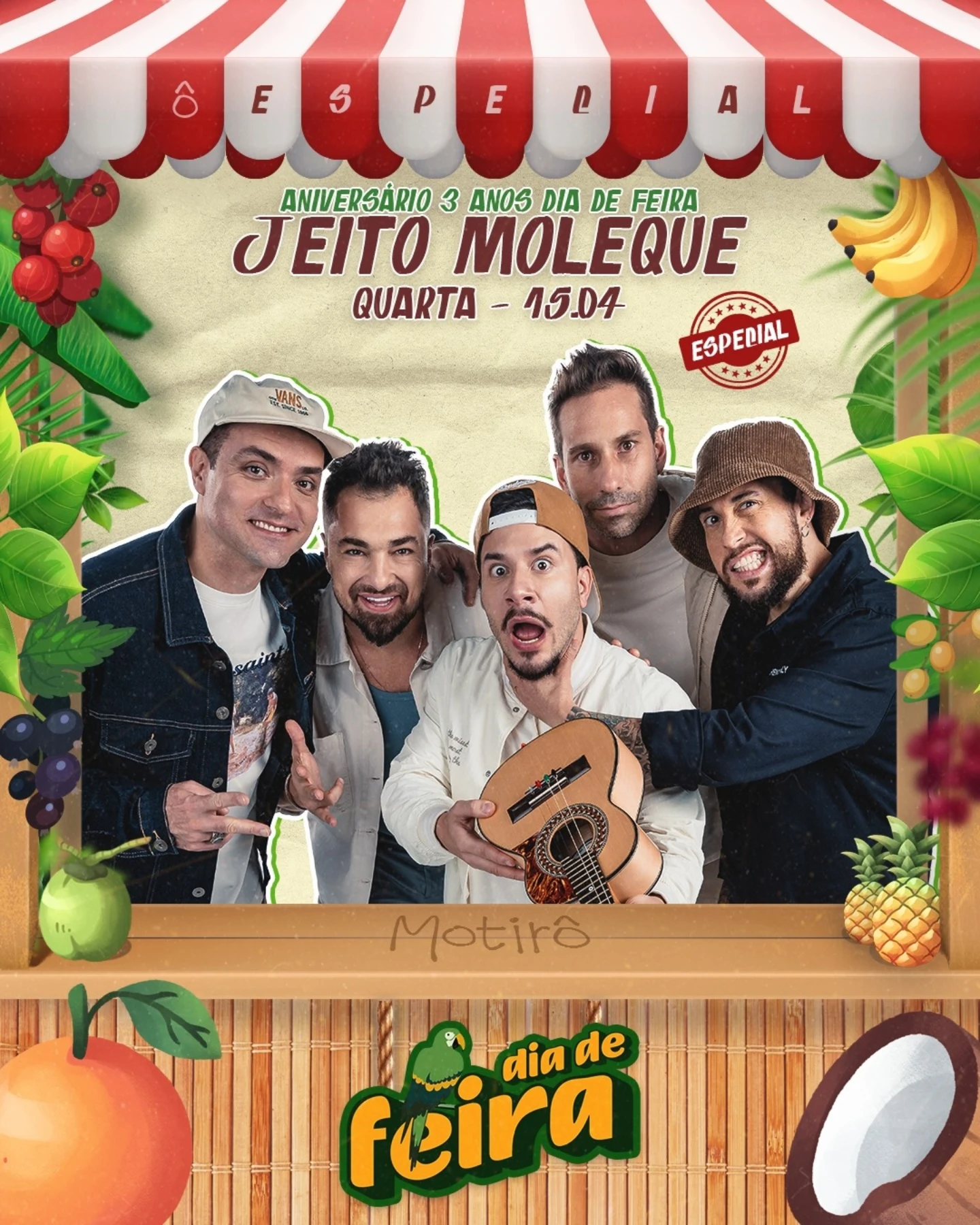 [LISTA VIP] Jeito Moleque | Motirô Bar | 15/04/2026