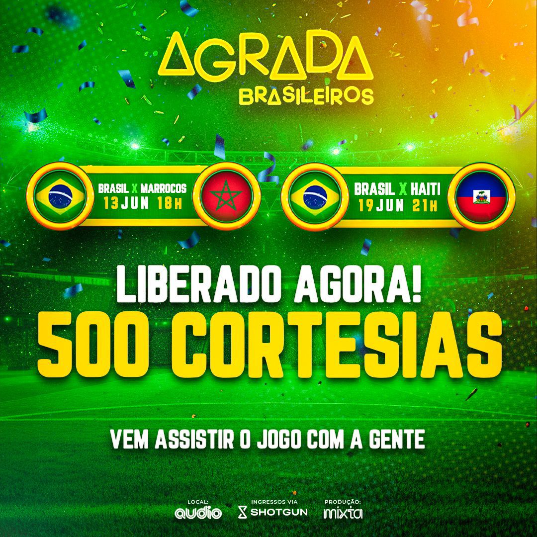 [CORTESIA] Agrada Brasileiros – Copa | Audio | 13/06 e 19/06/2026