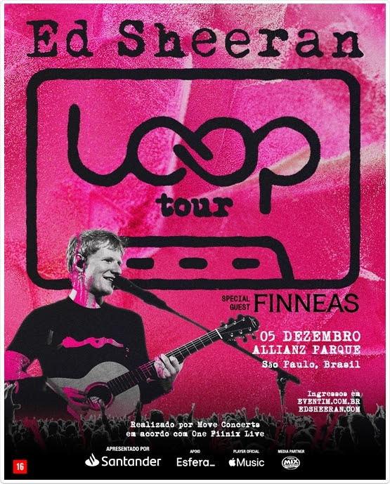 [PRÉ-VENDA] Ed Sheeran | Allianz Parque | 05/12/2026