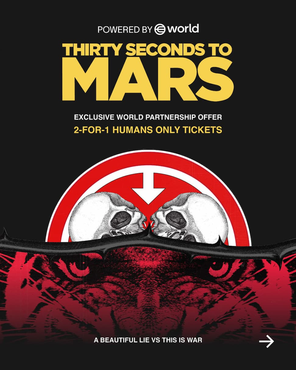 Thirty Seconds to Mars lança ingresso “humans only” com escaneamento de íris para combater bots em turnê europeia