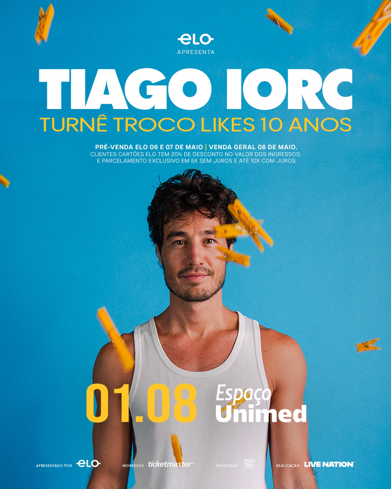 [DESCONTO] Tiago Iorc | Espaço Unimed | 01/08/2026