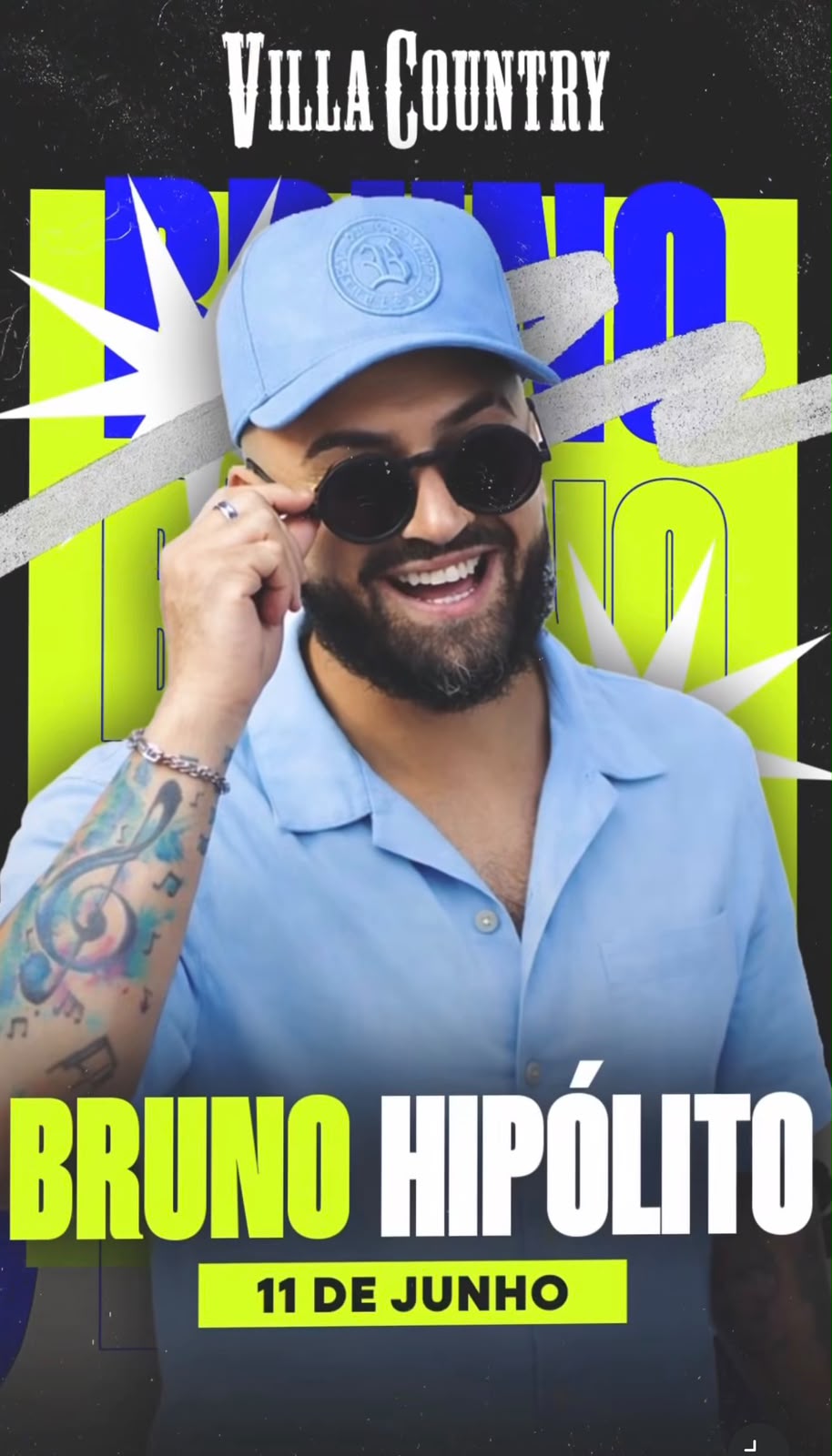 [LISTA VIP] Bruno Hipólito | Villa Country | 11/06/2026