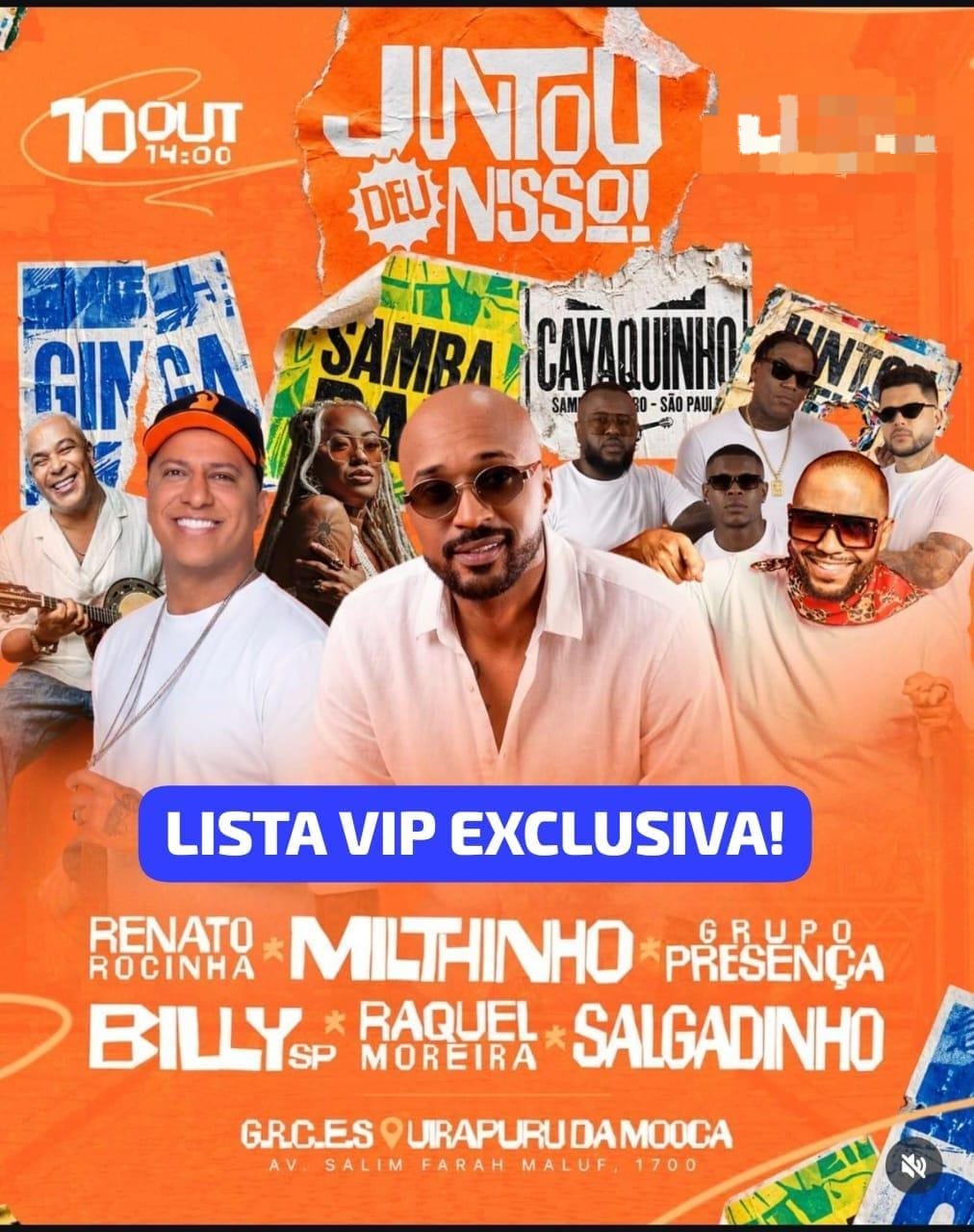 [LISTA VIP] Milthinho | Uirapuru da Mooca | 10/10/2026