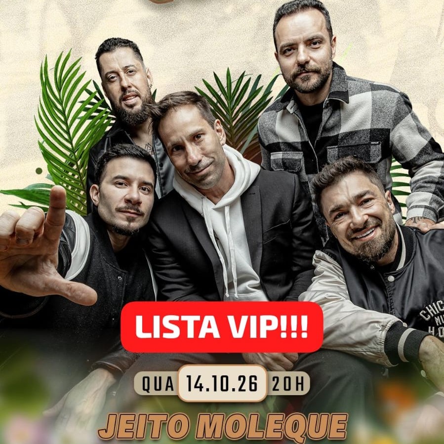 [LISTA VIP] Jeito Moleque | Motirô Bar | 14/10/2026
